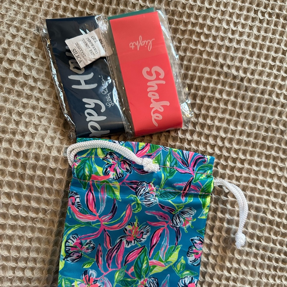 Lilly Pulitzer Resistance Bands rare in bag NWT